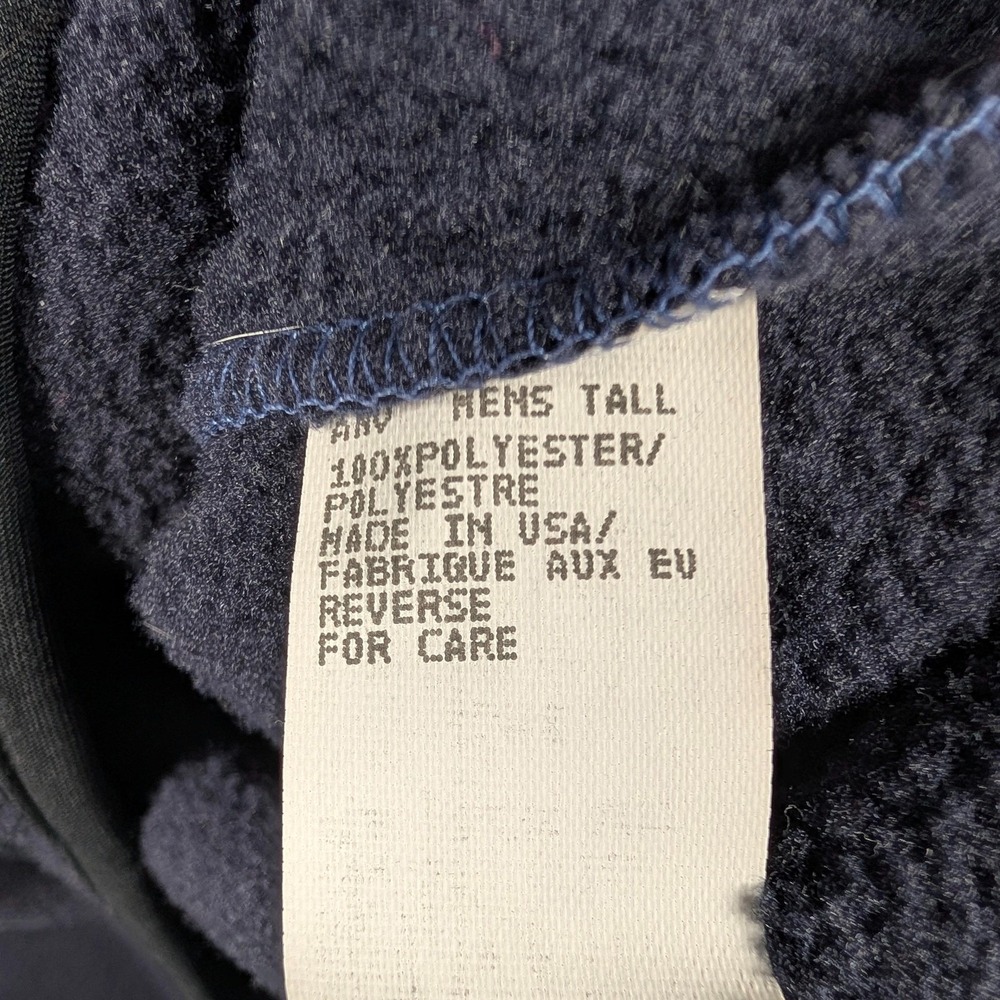 Vintage Woolrich Polartec Pullover Mens XLT Blue Fleece Snap Collar Big Tall USA - Picture 9 of 12